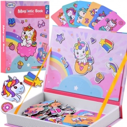 Magnetická kniha Jednorožec 39 ks