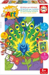 Educa malování podle čísel – páv a papoušek