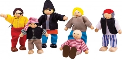 Bigjigs Toys sada pirátských figurek 6 ks