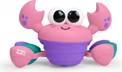 Bright Starts hudební a multisenzorický lezoucí krab Rockin' Crawling Crab růžový
