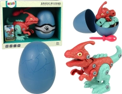 Sestavitelný dinosaurus PARASAUROLOPHUS v vajíčku se šroubovákem
