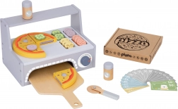 Tooky Toy dřevěný pizza set s doplňky