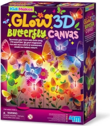 KidzMaker svítící 3D motýlí plátno