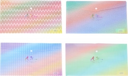 Plastová složka s drukem 33 × 23 cm – barevné vzory