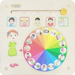 Masterkidz nástěnná vzdělávací tabule emoce Montessori