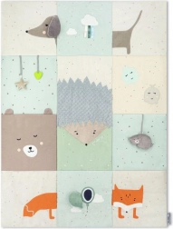 hrací deka momi volpi patchwork 120 × 160 cm