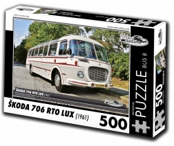Puzzle Retro-auta Škoda 706 RTO LUX – autobus, 500 dílků