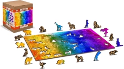 Dřevěné puzzle Ptačí ráj 2v1