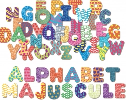 Dřevěné magnetky Vilac velká abeceda