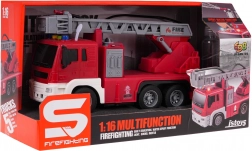 Hasičský vůz 1:16 s vodou, světlem a zvukem