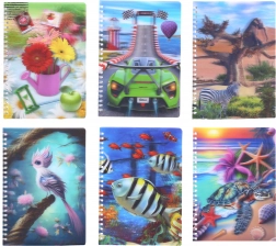 Zápisník se spirálou A5, linkovaný, 80 stran