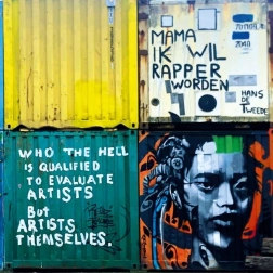 Čtvercové puzzle CURIOSI Amsterdam – vzor II, 80 dílků