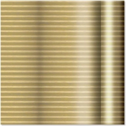 Dárkový balicí papír fóliový zlatý pruhovaný 70 cm × 2 m