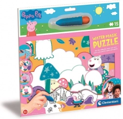 Kouzelné vodní puzzle Prasátko Peppa 15 dílků