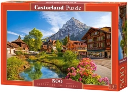 Puzzle 500 dílků Kandersteg, Švýcarsko