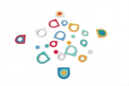 Paměťová hra barvy a tvary – dřevěná rodinná hra