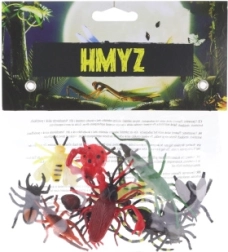 Sada plastových figurek hmyzu 12 ks