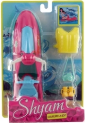 Vodní skútr pro panenky – sada s vestou a doplňky