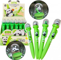 Gelové pero s Pandou v kopuli, modrý inkoust 0,5 mm