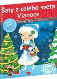 Šaty a Vánoce z celého světa - Kniha Samolepek