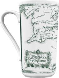 Keramický hrnek Pán prstenů – bílá mapa 470 ml