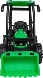 elektrický traktor s přívěsem mega d68 zelený