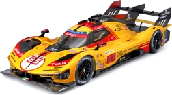kovový model bburago 1:18 ferrari 499p #83 yellow 24h le mans 2024