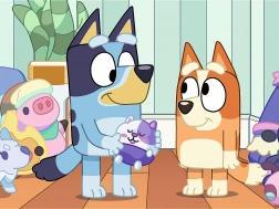 Puzzle Trefl s motivem Bluey 30 dílků