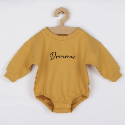 Kojenecké teplákové body baggy Koala Dreamer hořčicové