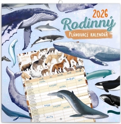 Rodinný plánovací kalendář Animalium 2026