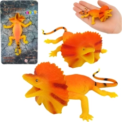 Realistická natahovací gumová figurka ještěrky límcové 19 cm