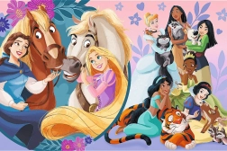 Puzzle Disney Princezny Úsměv přátelství MAXI 24 dílků