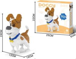 Stavebnice 1930 dílků – pes JACK RUSSELL