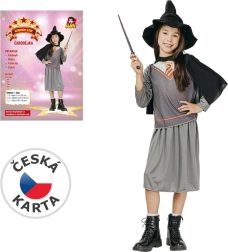 Karnevalové šaty čarodějnice pro děti 120–130 cm