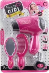 Dětská sada kadeřnických doplňků s bateriovým fénem