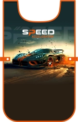 Dětská zástěra pončo s motivem auta