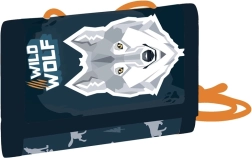 Dětská textilní peněženka s motivem vlka