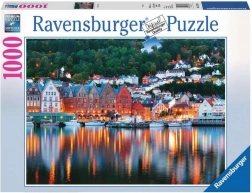 Ravensburger puzzle Bergen, Norsko – 1000 dílků