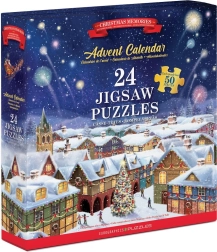 Puzzle adventní kalendář: vánoční vzpomínky 24×50 dílků EUROGRAPHICS