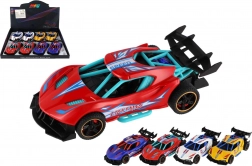 Sportovní autíčko kovové 14 cm na zpětné natažení