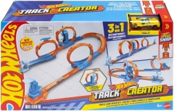 autodráha hot wheels track creator – tři smyčky