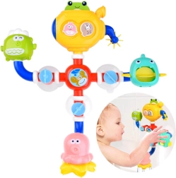 Zábavná hračka do koupele s vodním mlýnkem a kolotočem