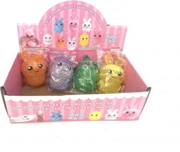 Žertovná mačkací hračka králík antistresová 10×7 cm