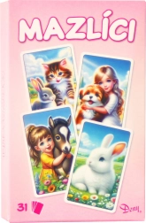 Karetní hry: Černý Petr, Pexeso a Dueto s obrázky zvířecích mazlíčků