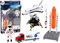 sada vesmírných figurek a raket 8 dílů