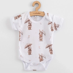 kojenecké body s krátkým rukávem New Baby For Babies Bunny, velikost 56 (0–3 m)