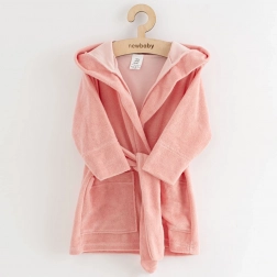dětský froté župan new baby comfortably růžový 92/98