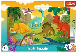 Puzzle Dinosauři pro Děti 15 Dílů