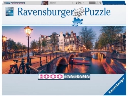 Puzzle Panorama Amsterdamu 1000 dílků