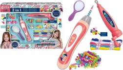 Souprava korálků na zaplétání do vlasů